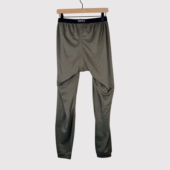Patagonia Mens Pants Gray Capilene Midweight Baselayer Thermal Bottoms Medium - Picture 2 of 12